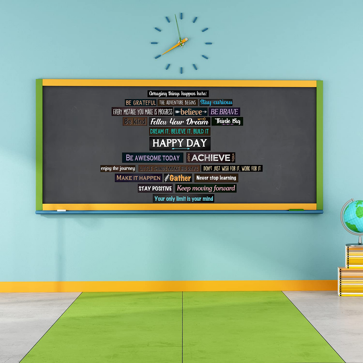 23 Pieces Inspirational Bulletin Board Decorations Motivational Banners