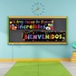 2 Pack Bienvenidos Sign Spanish Welcome Banners with 40 Pieces Adhesive Dots