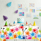 Set of 6 Art Paint Tablecloth Party Supplies 108 x 51 inch