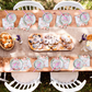 96 Pcs Girl Elephant Party Tableware Supplies for 24 Guests