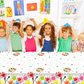 Set of 6 Art Paint Tablecloth Party Supplies 108 x 51 inch