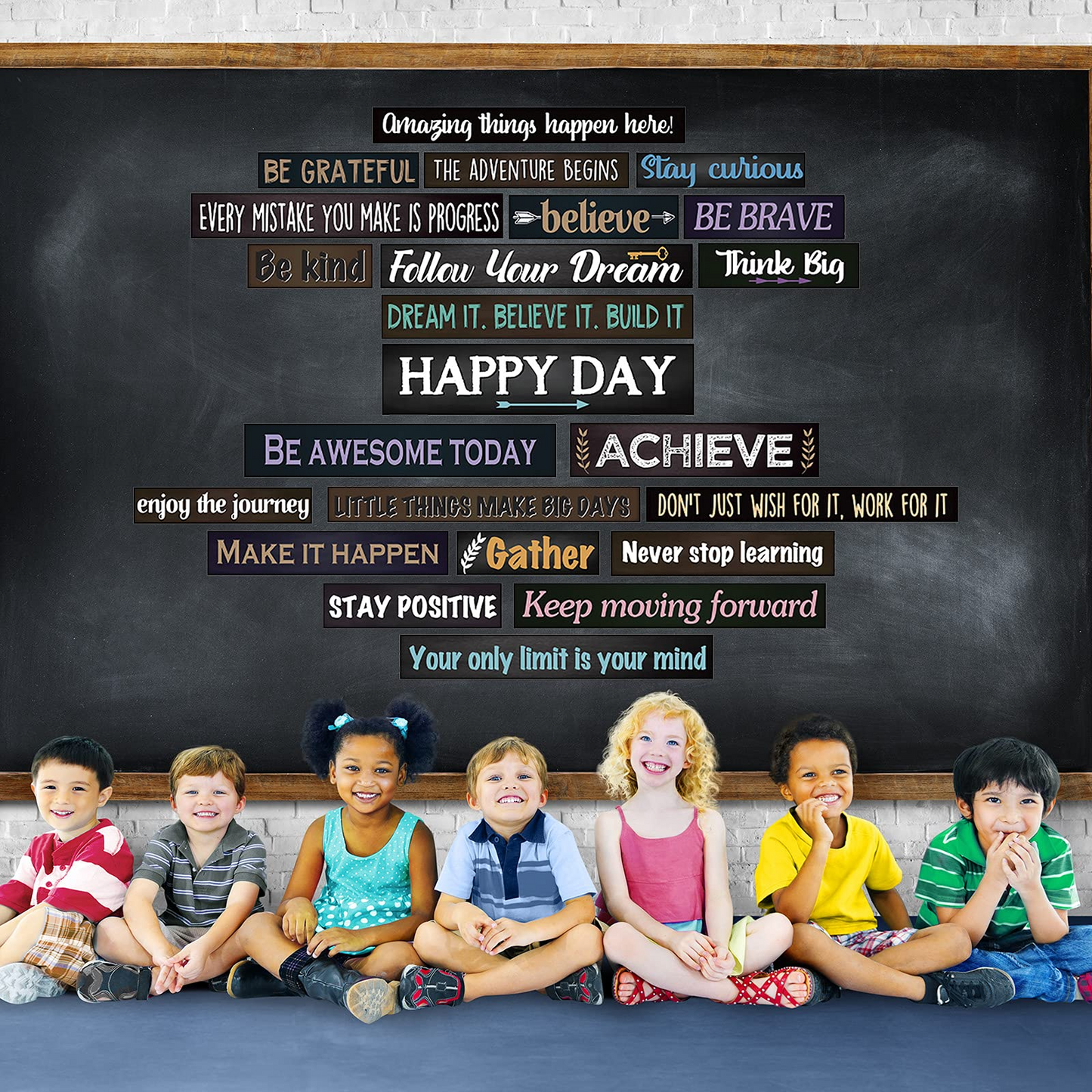 23 Pieces Inspirational Bulletin Board Decorations Motivational Banners
